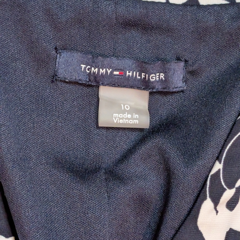 Tommy Hilfiger Navy and White Floral Midi Dress - Picture 5 of 5